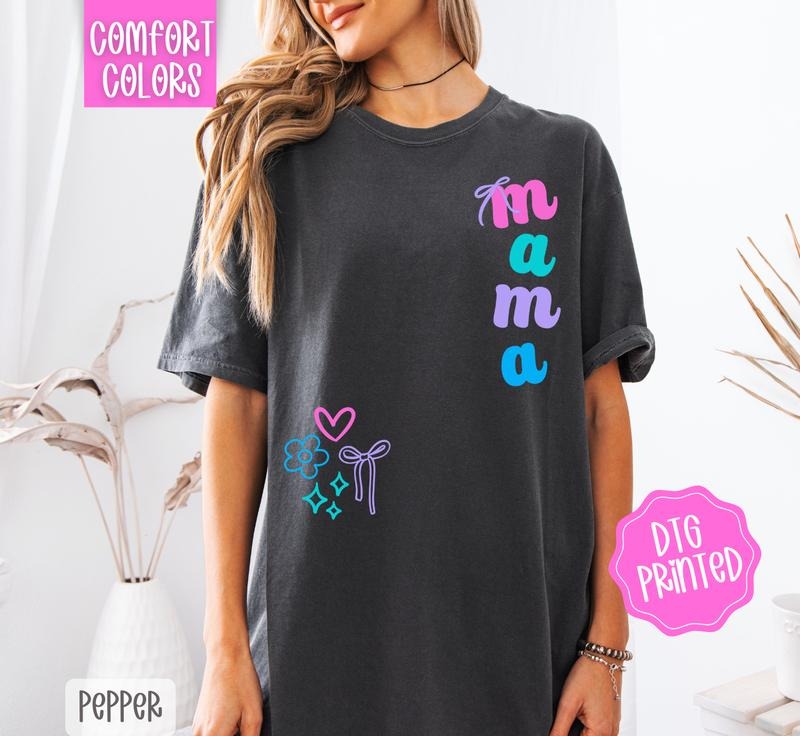 Custom Doodle Comfort Colors Tshirt, Cute Summer Tee, Preppy Oversized Shirt Hoodie, Sweatshirt | GrindPrints.com