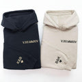 Custom Embroidered Roman Numeral Hoodie, Personalized Date Hoodie, Initials On The Sleeve, Engaged Gift, Couples Gift,...