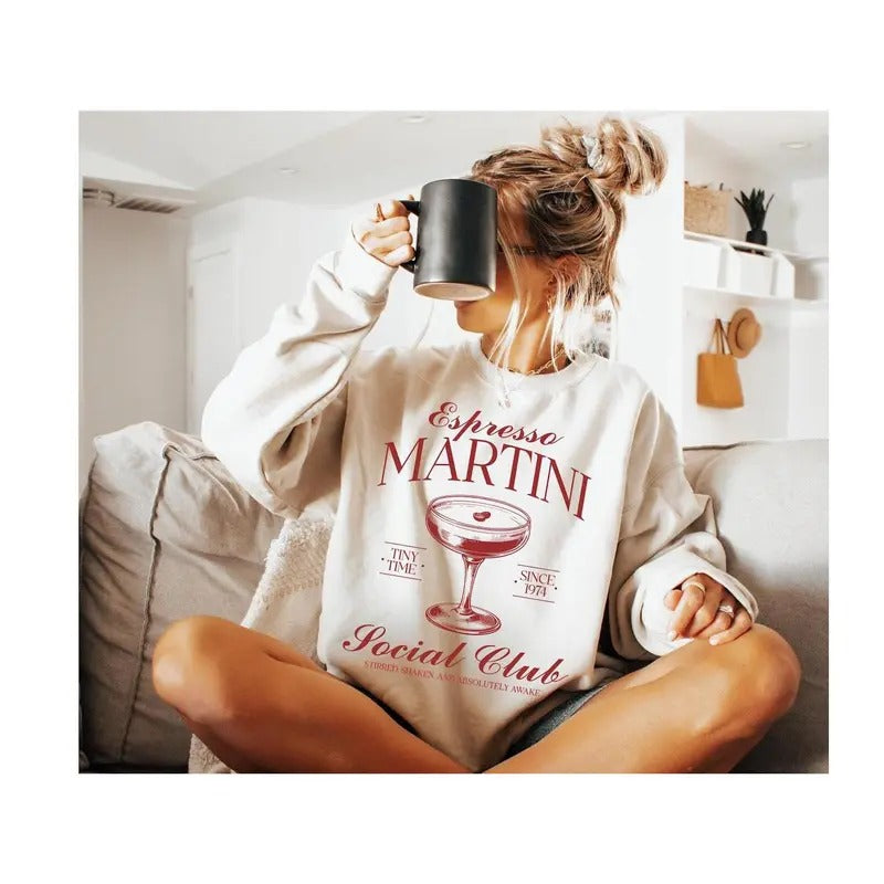Custom Espresso Martini Cocktail Unique Drink Shirt Fun Social Club Espresso Lover T-Shirts, Hoodie, Sweatshirt