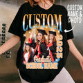 Custom Graduation Bootleg Shirt, Class of 2025 Shirt, Personalized Face Sweatshirt, College Shirt, Senior 2025 Graduate...