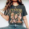 Custom Graphic Photo Vintage Washed Shirt, Family Bootleg Graphic Shirt, Personalize Bootleg Custom, Bachelor Party,...