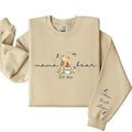 Custom Mama Bear Sweatshirt, Mama Est with Kid Name on Sleeve Sweatshirt, Personalized Mom Sweatshirt, Custom Mothers Day...