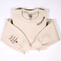 Custom Mama Embroidered Sweatshirt With Names On Sleeve, Personalized Mom Embroidery Hoodie, Birthday Mommy Shirt,...