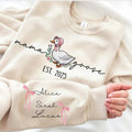 Custom Mama Goose Sweatshirt, Mama Silly Goose Sweatshirt, Vintage Mama Goose Sweatshirt, Happy Mother's Day Sweatshirt,...