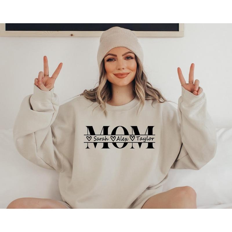 Custom Mama Kid Name Personalized Mom Minimalist Mommy Custom Mother Mom Her T Shirtstyle{N002}2 T-Shirts, Hoodie, Sweatshirt