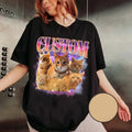 Custom Photo Cat Bootleg 90s Shirt, Custom Bootleg Rap Tee Shirt, Custom Cat Photo Your Own Bootleg Shirt, Change Design...