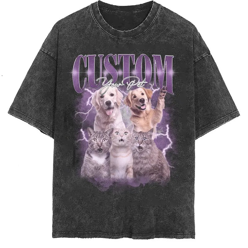 Custom Photo Dog Bootleg 90s Shirt, Custom Bootleg Rap Tee Shirt, Custom Pet Photo Your Own Bootleg Shirt, Change Design...