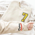 Custom Softball Sweatshirt, Softball Mom Crewneck, Softball Sweatshirt, Custom Name and Number Softball Sweater,...