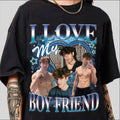 Custom Your Own Shirt Custom Bootleg Shirt Valentine I Love My Boyfriend Custom Photo Vintage 90s Shirts T-Shirts, Hoodie, Sweatshirt