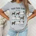 Custom your farm name Boer Goat Shirt, Show Goat T-Shirt UNISEX, America Boer Goat Tshirt, Farm Animals Tee Hoodie,...