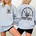 Customize Generation X Years Birth Shirt New Version True Fafo Generation X New Version Two Side Shirt Generation X Cotton Womenswear Grey T-Shirts, Hoodie, Sweatshirt