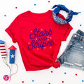 Cute 4th of July T-Shirt, Stars and Stripes Graphic Tee, Red White and Blue Shirt Hoodie, Sweatshirt | GrindPrints.com