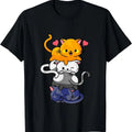 Cute Cat For Women Girls Kitty Pile Cats Anime Kawaii Neko TShirt Hoodie, Sweatshirt | GrindPrints.com
