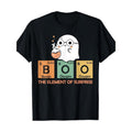 Cute Chemistry-Themed Cotton T-Shirt, Crew Neck, Short Sleeve, Regular Fit, Medium Stretch Knit Fabric, with Geometric...