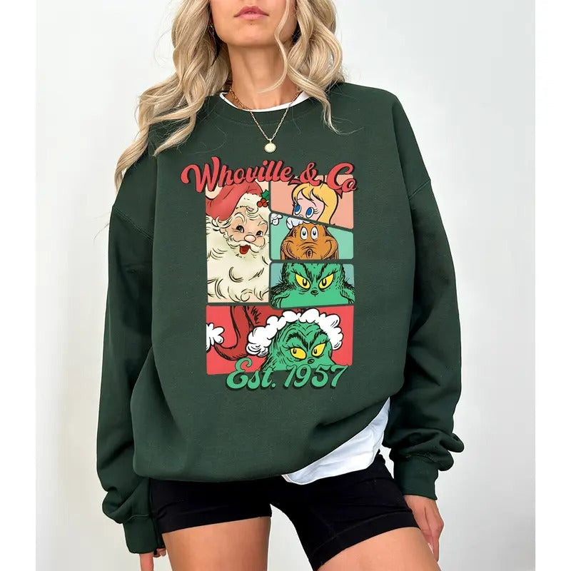 Cute Christmas Sweatshirt, Cute Christmas Ghost Sweatshirt, Ghost Iced Coffee Sweatshirt, Retro Christmas Sweatshirt,...