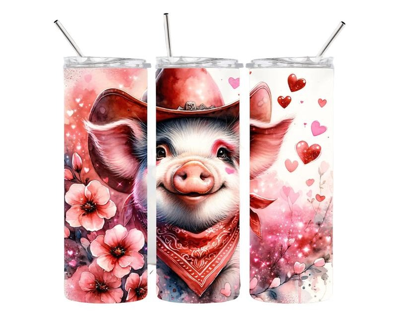 Cute Country pig 20oz Stainless steel tumbler T-Shirts, Hoodie, Sweatshirt | GrindPrints.com
