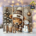 Cute Cow Christmas Stainless Steel 20oz Tumbler T-Shirts, Hoodie, Sweatshirt | GrindPrints.com
