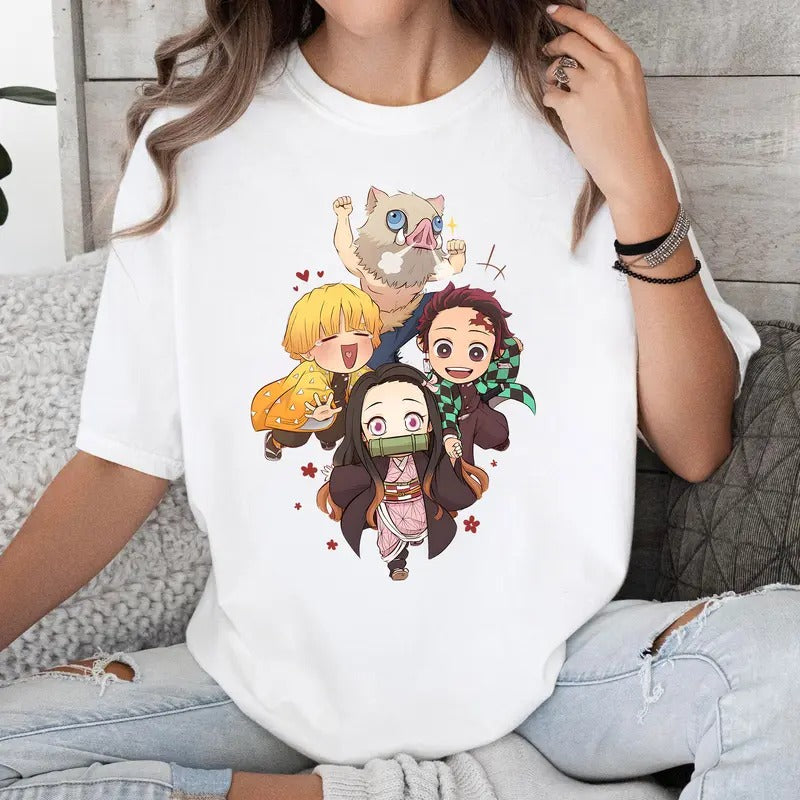 Cute DM Characters Breath Shirt Crewneck Hoodie Comfort Cotton Sweatshirt | GrindPrints.com