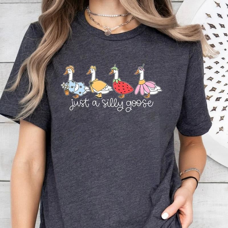 Cute Funny Silly Goose Tshirt | Funny Fruit Goose Shirt | Funny Goose Shirt Tee Sweatshirt Hoodie | GrindPrints.com