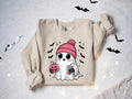 Cute Ghost Sweater, Ghost Halloween Sweater Drinking, Ghost Sweater, Halloween Party Sweater, Halloween Gift, Halloween...