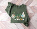 Cute Ghost Sweatshirt, Plant Lady Sweatshirt, Halloween Sweater, Ghost Sweater, Plant Lover Gift, Funny Halloween, Fall...