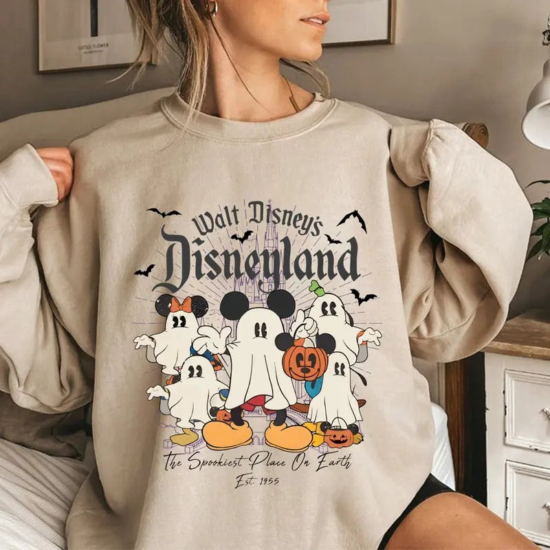 Cute Ghost Tee Shirt, Spookiest Halloween T-shirt, 90s Characters Film Shirt, Pumpkin Halloween T-shirt, Scary Ghost...