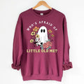 Cute Ghost Who's Afraid Of Little Old Me Halloween Sweatshirt - Unisex Crewneck Sweatshirt for Men and Women - Pullover,...