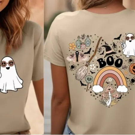 Cute Halloween Front Back T-Shirts, Hoodie, Sweatshirt