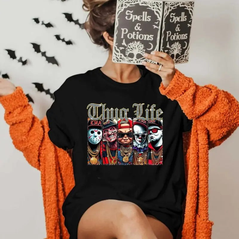 Cute Halloween Shirt, Hallowen Shirt,  Cute Fall Shirt, Spooky Season Print Hoodie, Sweatshirt | GrindPrints.com