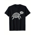 Cute Halloween Turtle Skeleton Tortoise Fossils Archeologist Men Women T - Shirt, 100% Cotton, Gifts for Friends Who Love...