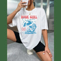 Cute Hoodies For Girls Book Girl Summer Shirt | Beach Book Lover Summer Bookish Funny Reader Oversized Beach Shirt...