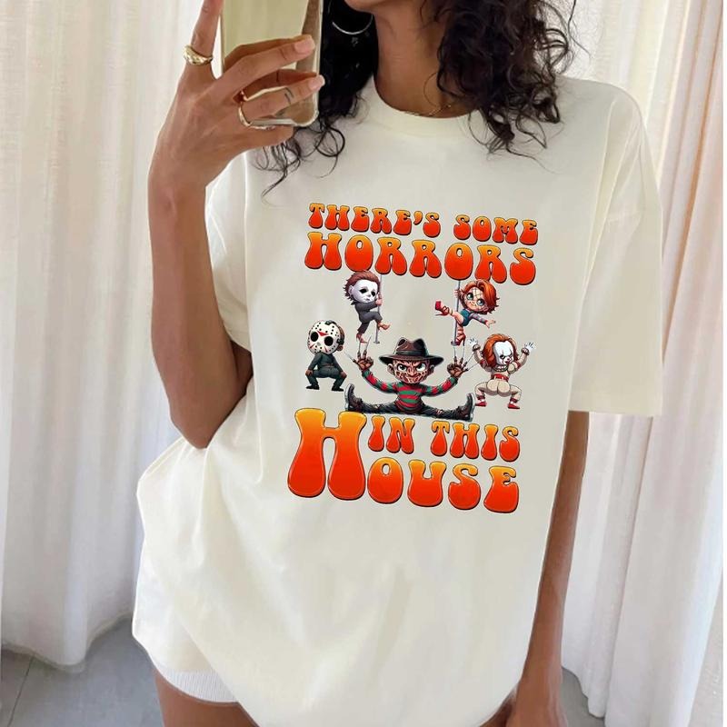 Cute Horror Shirt, Hallowen Shirt,  Cute Fall Shirt, Spooky Season Hoodie, Sweatshirt | GrindPrints.com