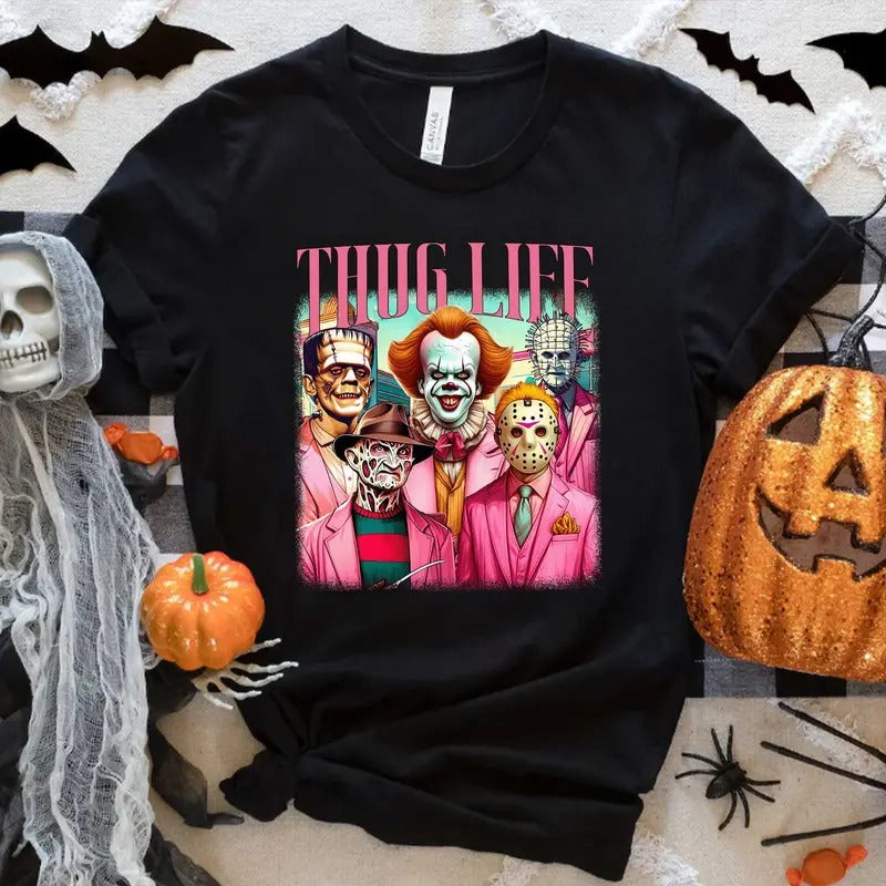 Cute Horror Shirt, Hallowen Shirt,  Cute Fall Shirt, Spooky Seasonstyle{n002}2 Hoodie, Sweatshirt | GrindPrints.com