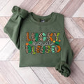 Cute Lucky Sweatshirt, Funny St Patrick's Day Sweatshirt, Happy Shamrock Shirt, Irish Shirt, Women's St Patricks Day...