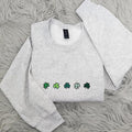 Cute Mini Shamrocks Embroidered St Patrick'S Day Irish Shamrock Her Cute T-Shirts, Hoodie, Sweatshirt