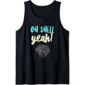 Beach Attire / Shell Yeah Saying / Cute Seashell Design Tank Top Made in USA T-Shirts, Hoodie, Sweatshirt | GrindPrints.com
