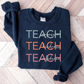 Cute Teach Sweatshirt, Compassion Kindness Confidence Teacher, Teacher Appreciation Gifts, Back To School, Gift For...