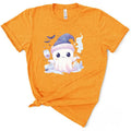 Cute Wine Drinking Ghost Halloween TShirt Casual Comfort Hoodie, Sweatshirt | GrindPrints.com