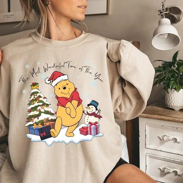 Cute Winnie Retro Winnie Cozy Xmas Winnie Shirt Cute Girly T-Shirts, Hoodie, Sweatshirt
