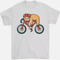 Cycling Sleeping Sloth Bicycle Cyclist Mens T-Shirt 100% Cotton Hoodie, Sweatshirt | GrindPrints.com