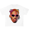 D.Rodman Pink Kitty T Shirt Size S-4XL Hoodie, Sweatshirt | GrindPrints.com