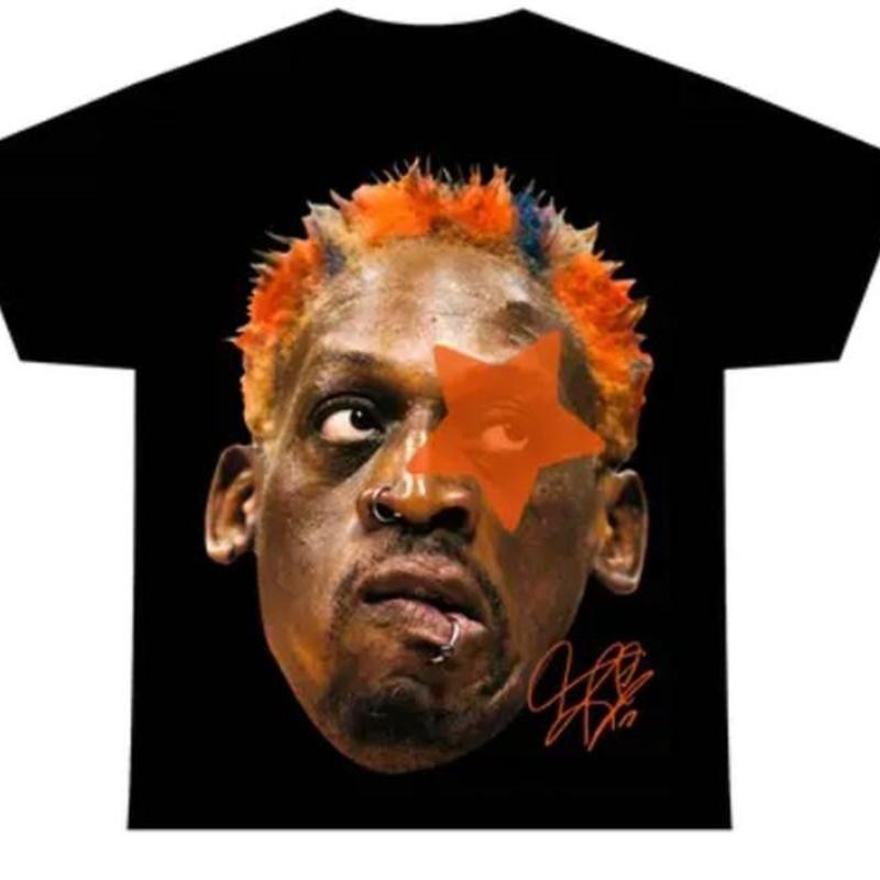 D RODMAN Rare black Homage Vintage Rap Tee Hip Hop Style Graphic tee Rap Booteg Style Unisex T Shirt Hoodie, Sweatshirt