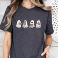 Сute Ghost Reading Books Shirt, Ghost Reading T-shirt, Books Lovers Shirt, Summerween Tee, Halloween Ghost T-shirt,...