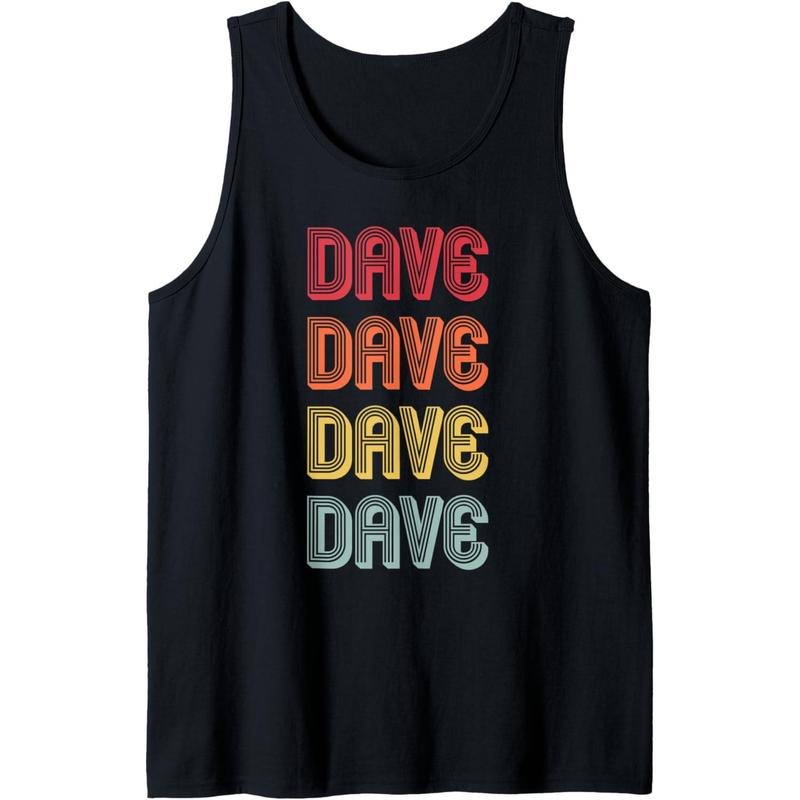 DAVE Gift Name Personalized Funny Retro Vintage Birthday Tank Top Made in USA T-Shirts, Hoodie, Sweatshirt | GrindPrints.com