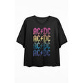 PacSun Women's AC/DC Logo Cropped T-Shirt Hoodie, Sweatshirt | GrindPrints.com
