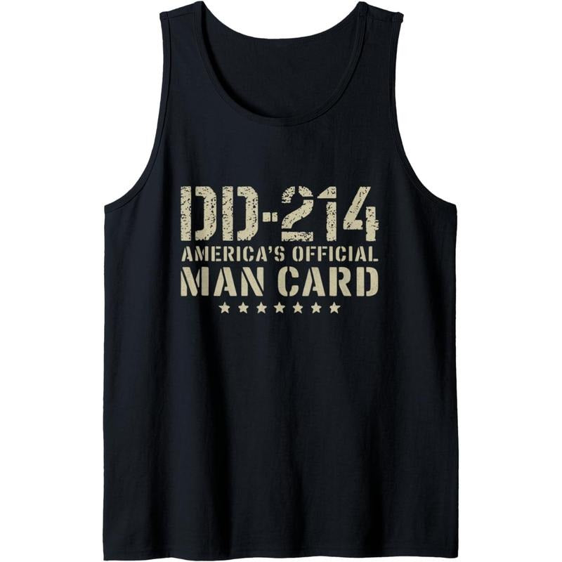 DD 214 America'S Official Man Card Veteran Day Retro Army Tank Top T-Shirts, Hoodie, Sweatshirt