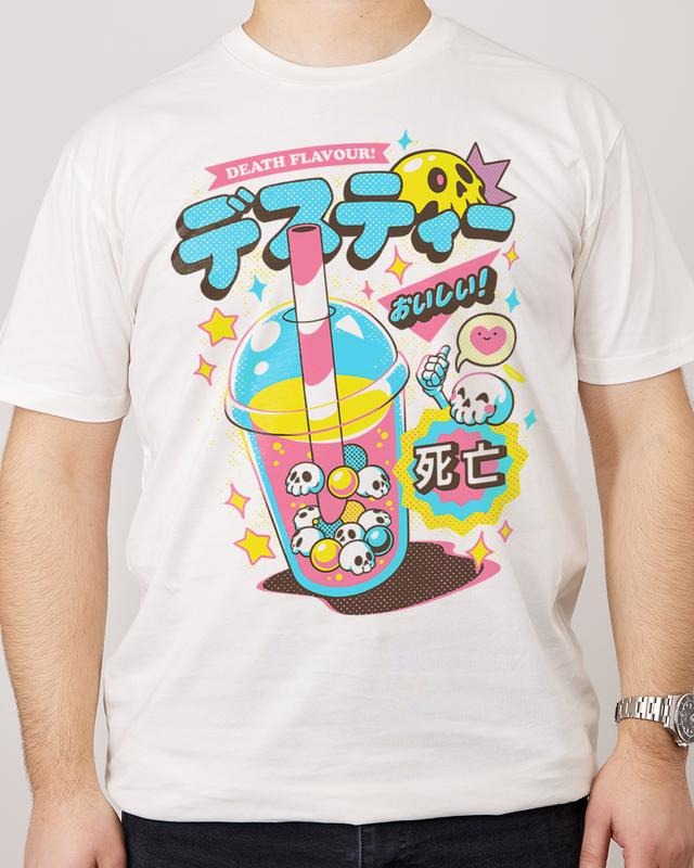 DEATH TEA T-SHIRT, Men Summer Fashion Cotton, Cotton Menswear, S to 3XL Soft Top Hoodie, Sweatshirt | GrindPrints.com