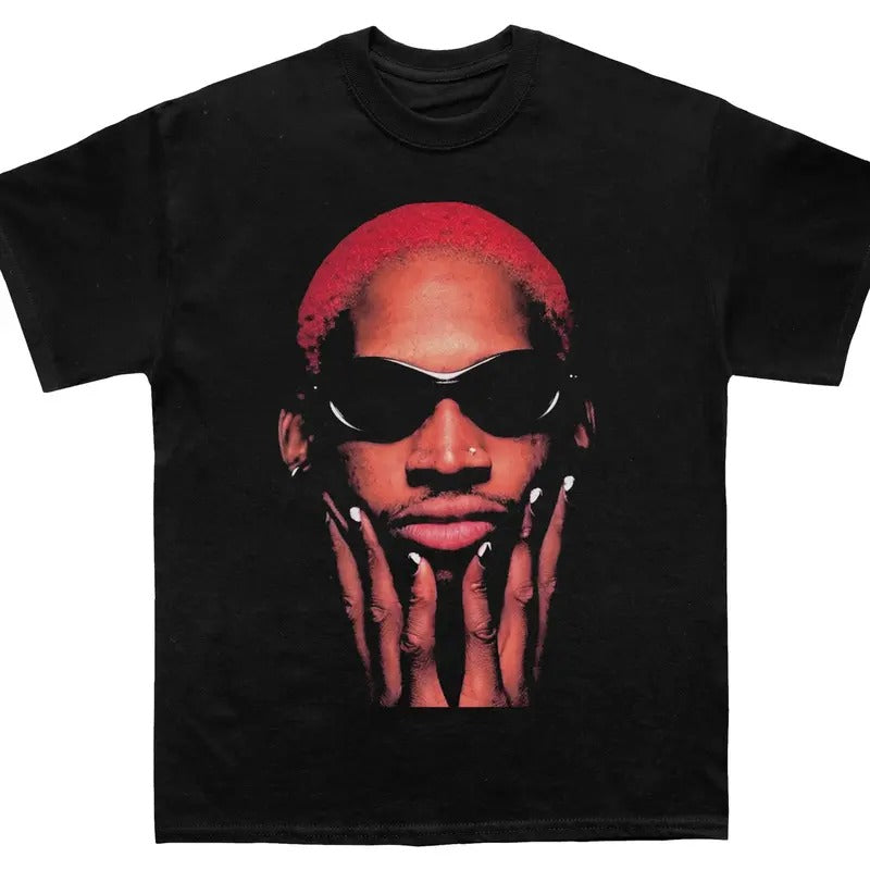 DENNIS RODMAN FACE T-SHIRT - STREETWEAR Hoodie, Sweatshirt | GrindPrints.com