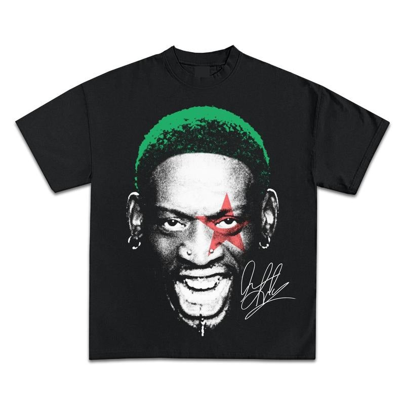 DENNIS RODMAN JUMBO SIGNATURE GRAPHIC T-SHIRT - STREETWEAR Hoodie, Sweatshirt | GrindPrints.com