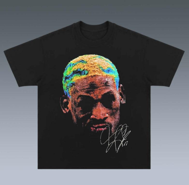 DENNIS RODMAN TEE, gift for fan,  Gift For Women Top Womenswear Underwear Tshirt Hoodie, Sweatshirt | GrindPrints.com